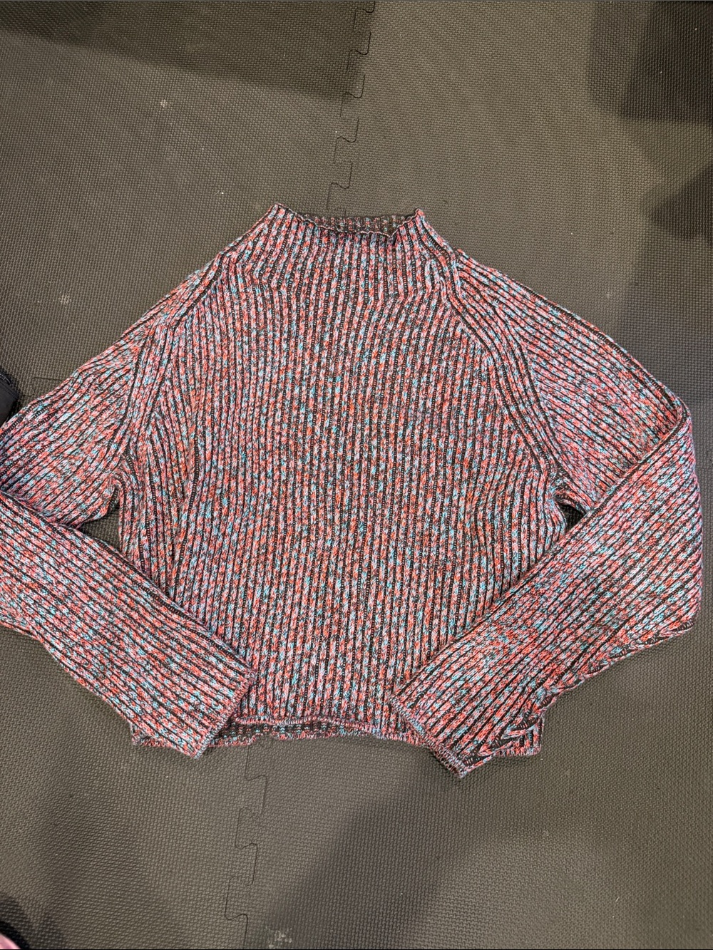 Lululemon Women’s Marled Pink Crewneck Ribbed Sweater